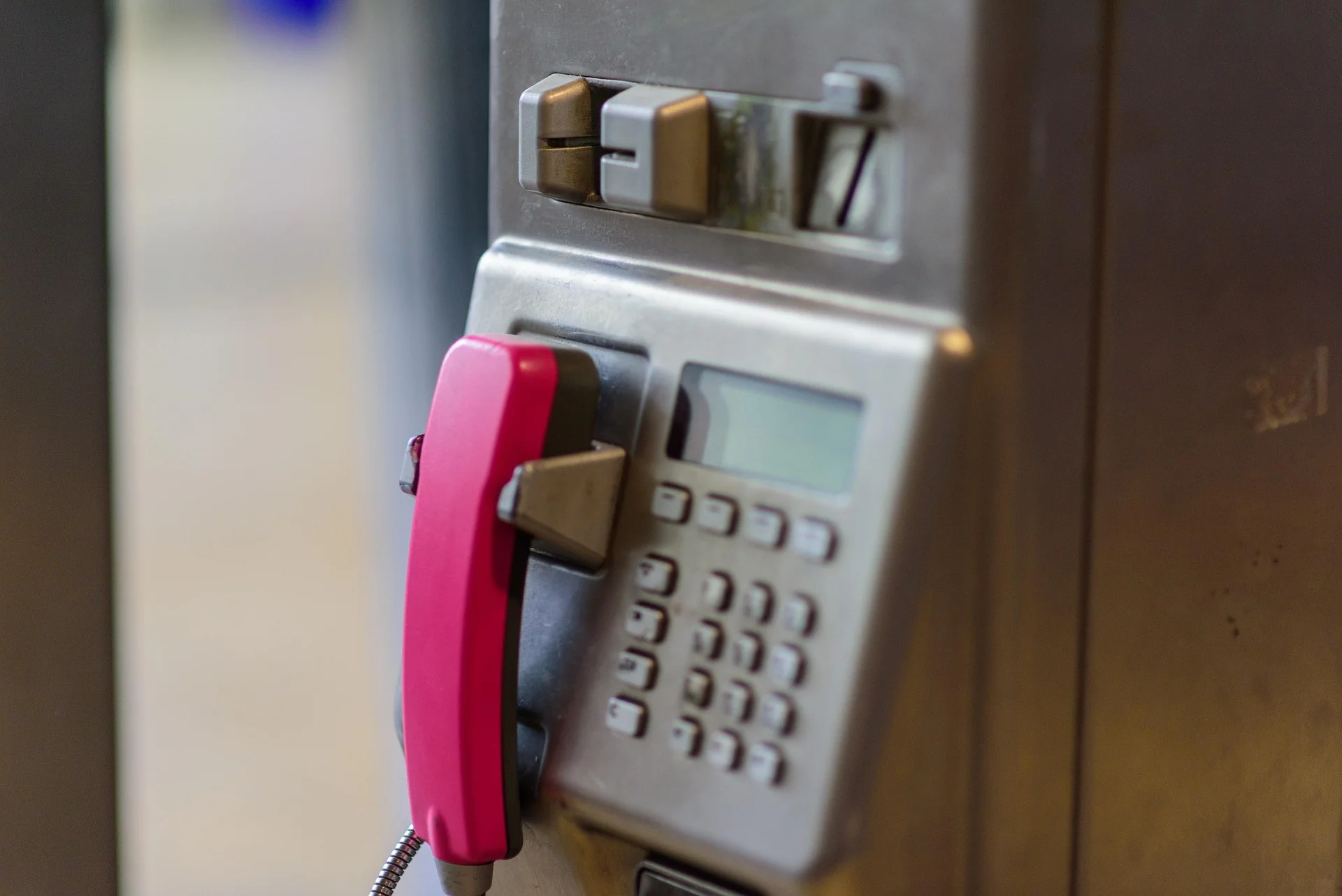 Beliebiges altes Münztelefon