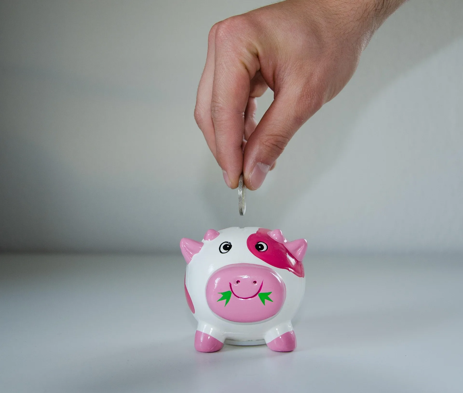 ein lachendes Sparschwein
